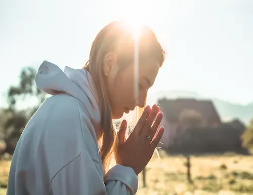 Praying before big tests
